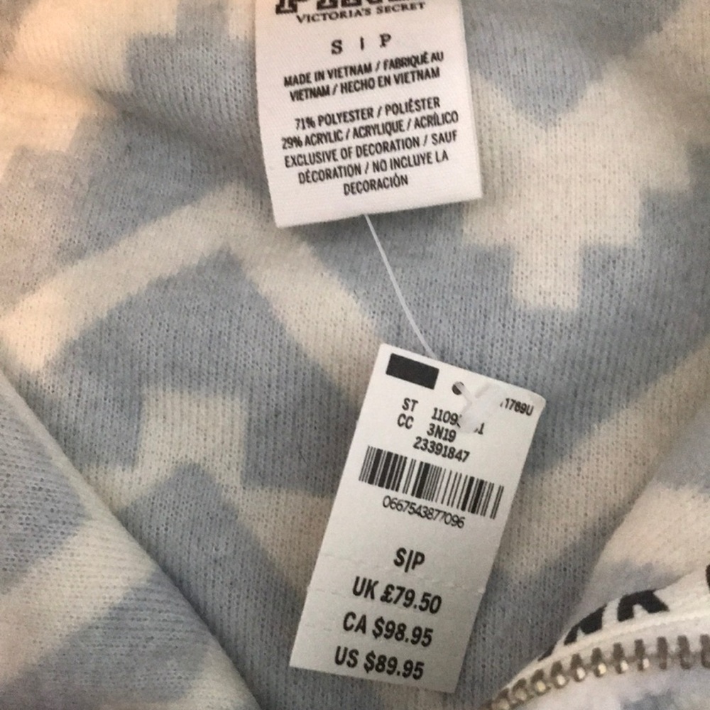 Victoria secret PINK Sherpa quarter zip jacket - Picture 2 of 2